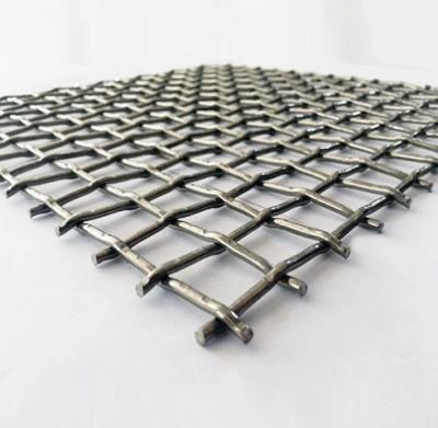 China Stainless Steel 14 Gauge Crimped Wire Mesh As Quarry Screen Infill Panel Filter Element en venta