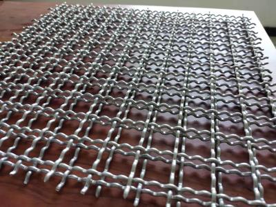 中国 Rectangular Opening Crimped Wire Mesh Stainless Steel 304 販売のため