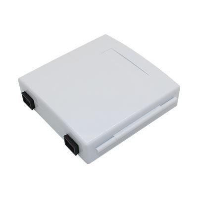 China White 2 Port Fiber Termination Box ABS Material For FTTH Systems for sale
