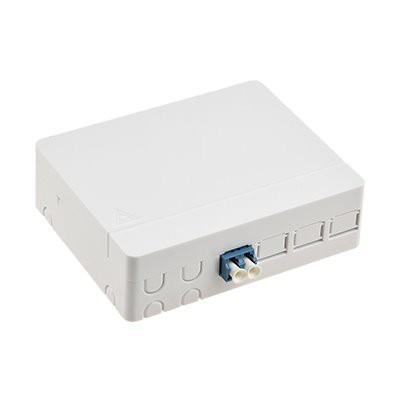 China SM / MM Fiber Wall Outlet Box  4 Core Outdoor Fiber Termination Box for sale