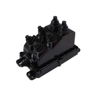 China Outdoor Terminal Junction Box  Black Customized Weatherproof Terminal Box for sale