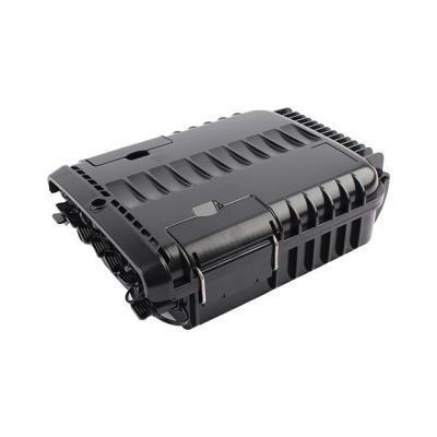 China 8 Core Fiber Optic Junction Box , Black ABS Fibre Optic Distribution Box for sale
