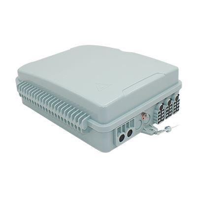 China Gray 24 Core Fiber Optic Termination Box IP55 Protection level for sale