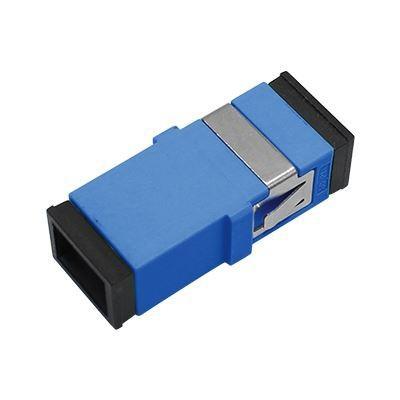 China Simplex SC UPC Adapter Blue Single Mode Optical Fiber Adapter for sale