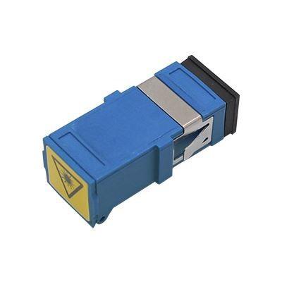China SC UPC SM Outer Shutter Adapter Single Mode Blue Easy Installation for sale