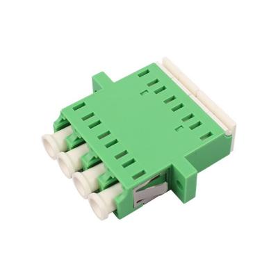 China Quad LC Adapter Green LC To LC Coupler Single Mode / Multimode for sale