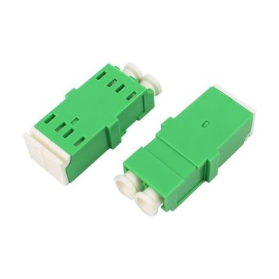 China Fiber Optic FTTH LC APC Adapter Duplex Green SC Foot Type Adaptor for sale