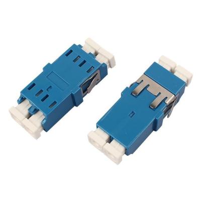 China LC To LC UPC Fiber Optical Adapter Duplex With Square Dust Cap for sale