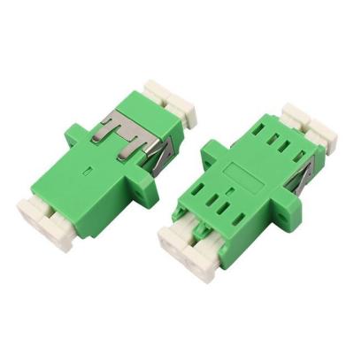 China YF LC Fiber Optic Coupler Cusomized LC APC Duplex Adapter With Flange for sale