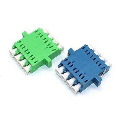 China FTTH Fiber LC Coupler , SM MM LC Quad Adapter For CATV / FTTX for sale