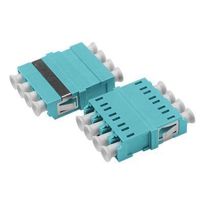 China ROSH LC Fiber Optic Coupler 4 Cores LC To LC Coupler Multimode QUAD MM for sale