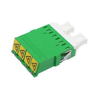 China Green LC Fiber Optic Adapter Singlemode With Good Wearability for sale