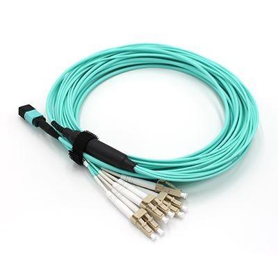 China Quick Assembly MPO To LC Breakout Cable , MPO Patch Cord 12 Core 24 Core for sale