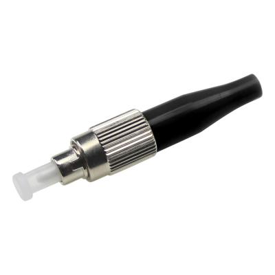 China Single Fiber Optic Connector 3.0mm Black PC Connector Module OEM Available for sale