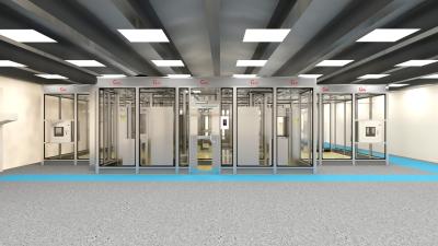 China Draagbare Softwall 30 m2 Laminar Flow Cleanroom met Klasse 100 voor Zuidoost-Azië Te koop