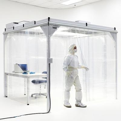 China Simple 220V 50HZ Modular Cleanroom Systems With Anti Static Curtain for sale