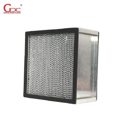 China Heat Resistant 1500m3/h 14.38m2 High Efficiency Hepa Filter H14 for sale