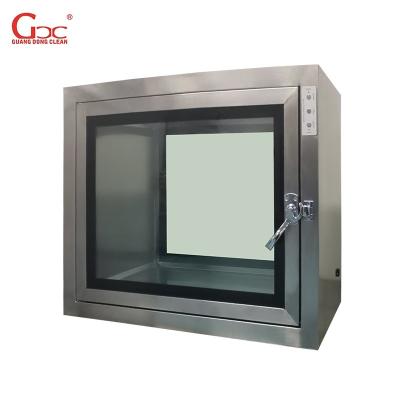 China Electronic Embedded SS316 Cleanroom Stainless Steel Pass Box for sale