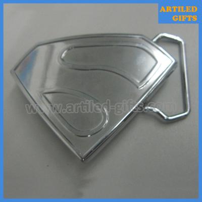 China Die casting zinc alloy metal superman belt buckle for mens and boys for sale