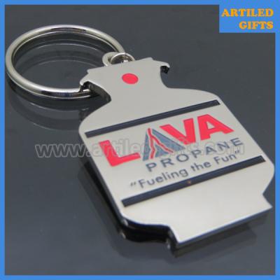 China LAVA metro gas tank shape bottle opener keychain as Petroleum companies gifts for sale