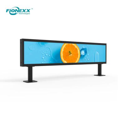 China Double Sided 24 Inch Stretched Bar Lcd Panel 1920x360 Banner Style for sale