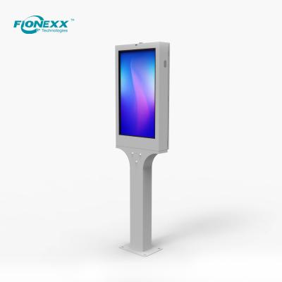 China 43inch Bus Stop Digital Signage Pole Standing for sale
