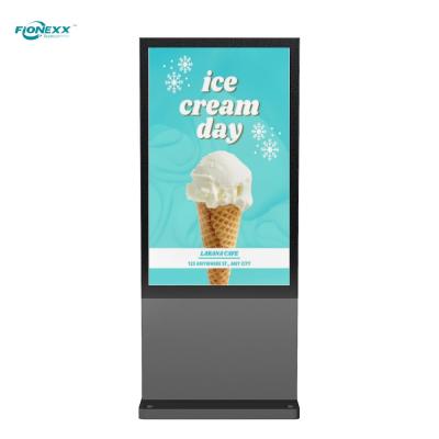 China 86 Inch Gray Windows Outdoor Digital Totem Vertical Digital Screen  800-2500nits for sale