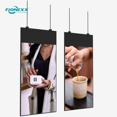 China OEM Double Sided Hanging Lcd Display Vertical Digital Display 700nits for sale