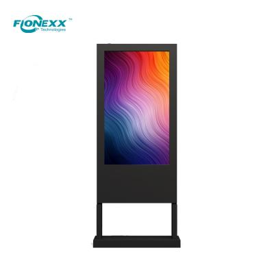 China RoHS 55 Inch Freestanding Digital Signage Single Sided Totem Lcd Display for sale