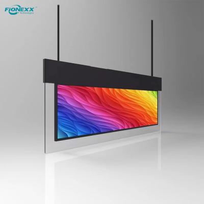 China 43inch Ultra Slim Dual Sided Hanging Display Landscape Display with glass margin for sale