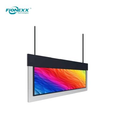 China 43inch Ultra Slim Dual Sided Hanging Display Landscape Display 700nits+700nits for sale