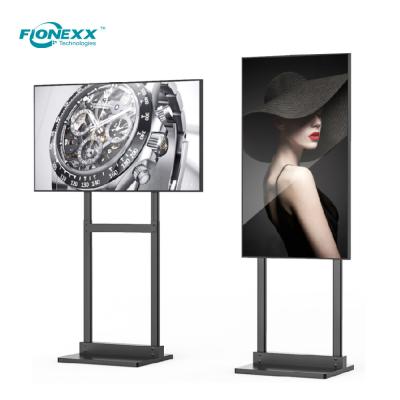 China 65inch 4K High Brightness LCD Window Displays Single Sided Landscape/Portrait for sale