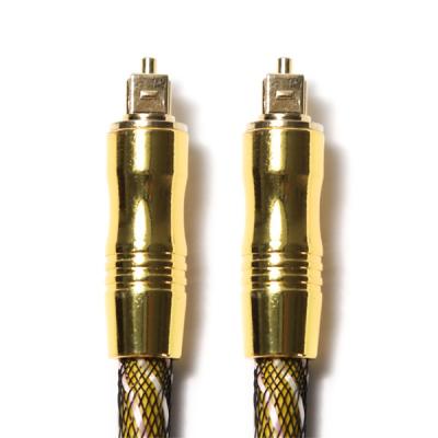 China TOSLINK Optical Audio Cable OD 7.0 Nylon Braided Net 4K Gold Plated Ports HiFi Sound  For Subwoofer Amplifier Audiophile for sale