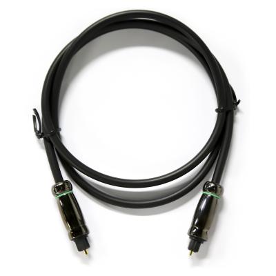 China Cable de audio óptico TOSLINK resistente a la corrosión OD6.0mm Cable negro para DVD Blu-Rays en venta