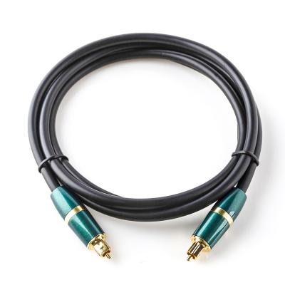 China Toslink Digital Optic Cable PVC Plated Gold Spdif Connector for Soundbar TV Player 3 Color 1M for sale
