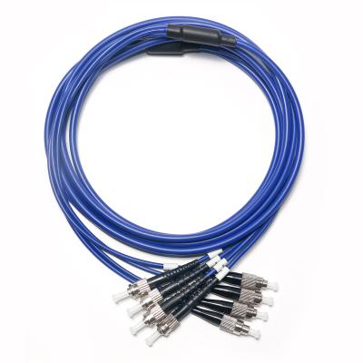 China Optical Fiber Patch Cord FC-ST OM3 4Mode 4Core Wire OD 2.0/3.0mm  For Surveillance Camera Indoor Computer Connector for sale