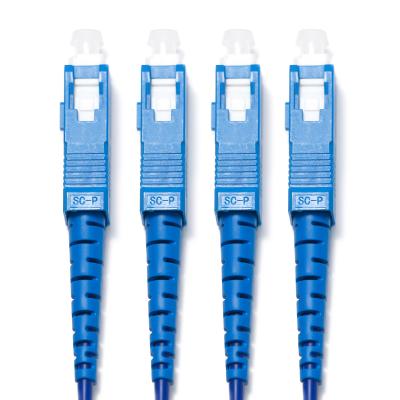 China 1310/1550nm Blue SC/SC 4-4 Four-Mode Single-Core Optic Patch Cord OM3 For Surveilance Camera 3M 5M 8M 15M for sale