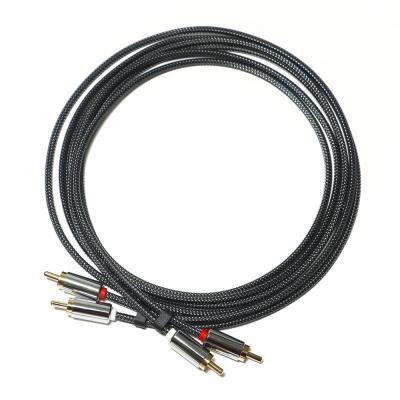 China RCA Premium Quality Digital Audio SPDIF 3.5mm knited Nylon Aluminum alloy Male to Male For VCD DVD TV  Soundbar for sale