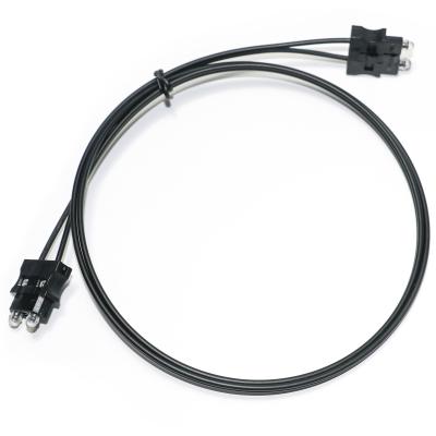 China Cable de fibra óptica de plástico de 180dB/Km Cable fino OD2.2 para prueba de equipos, sistema servo de conector de máquina en venta