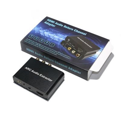 Cina Adattatore audio ARC Adattatore di ritorno audio HDMI Convertitore di uscita audio in fibra coassiale da 3,5 mm in vendita