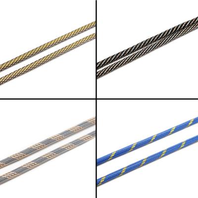China Cuerda de cable óptico de salida de fábrica, PVC alternativo Muti Color&Patern, Cuerda de cubierta LSZH tejida OD2.2 / 4.0 / 5.0 / 6.0 en venta