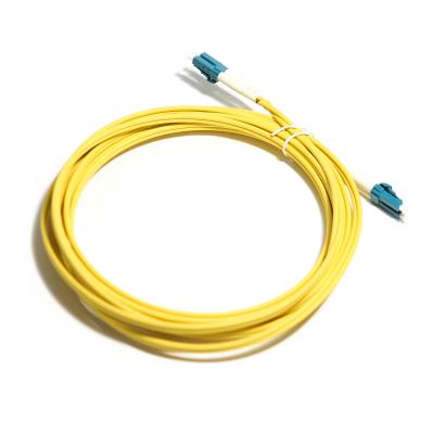 China Optical Fiber Cord Yellow Duplex Multimode OM5 2M 3M 5m 10G LC-LC For WLAN  LAN for sale