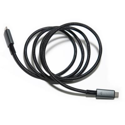 China Cable de carga USB de Apple Lightning con alta durabilidad 1.5M cuerda de trenza negra en venta