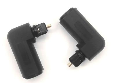 China Female To Female Optical Fiber Accessories 90 Degree Angle Adapter for sale