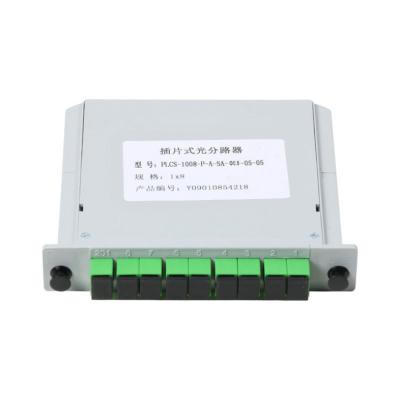 China Divisor de fibra óptica Tipo PLC/Tipo de inserción Interfaz SC 1 punto 8 vías Divisor de 1 punto 8 vías en venta
