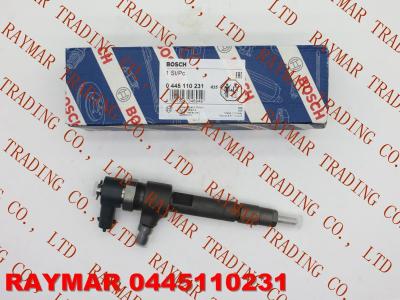 China BOSCH Genuine common rail injector 0445110231 for Chevrolet 93342272, MWM Diesel 940704640034, VW 2P0 130 201 for sale