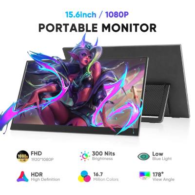 Quality 15.6 inch Portable External Monitor IPS Panel Type For Your Business for sale