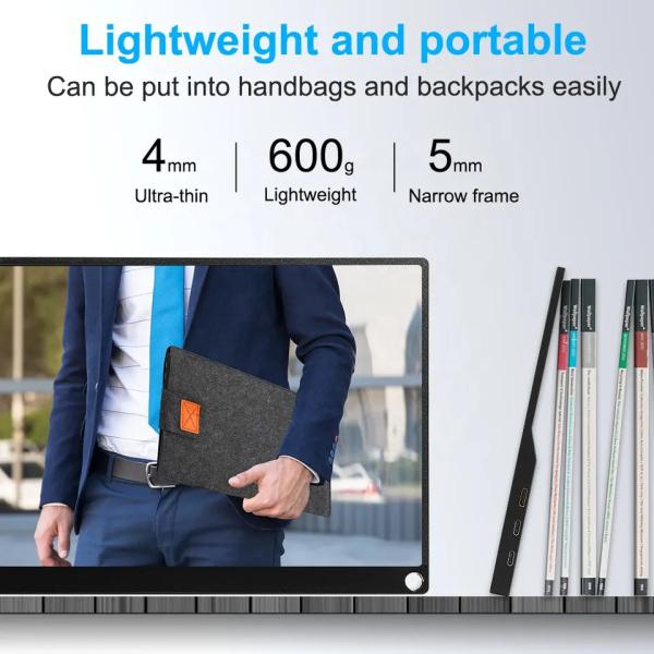 Quality 14-17.3 Inch Compatible Portable Laptop Dual Monitor Touch Screen For Display for sale