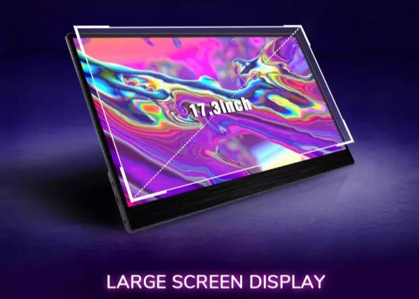 Quality 17.3 Inch Ips Portable Gaming Monitor 144Hz 3ms Response Time Dual Screen for sale