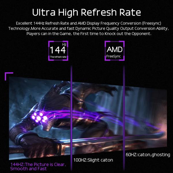 Quality 3ms Response Ips Hdr 144hz Portable Mobile Gaming Monitor 17.3 Inch 1080p Type-C for sale